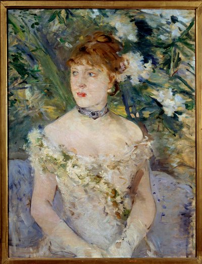 Young Woman in Ball Toilet by Berthe Morisot