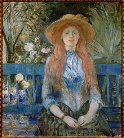 Young Girl in a Park by Berthe Morisot