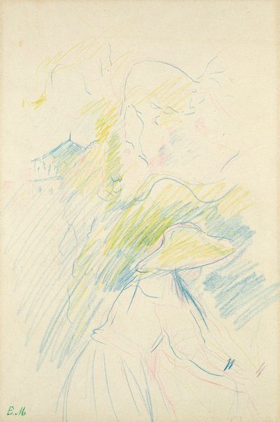 Young Girl in the Garden by Berthe Morisot