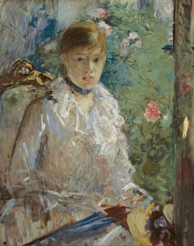 Young Woman Sitting in Front of a Window, Called Summer, 1879 by Berthe Morisot