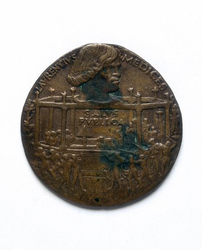 Medal depicting the Pazzi Conspiracy. Lorenzo de