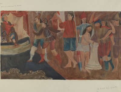Station of the Cross No. 1: Jesus is Condemned to Death by Beulah Bradleigh