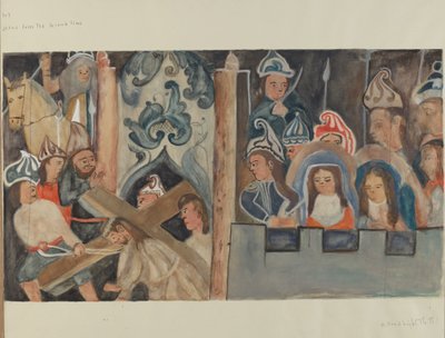 Station of the Cross No. 7: Jesus Falls the Second Time by Beulah Bradleigh
