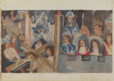 Station of the Cross No. 7: Jesus Falls the Second Time by Beulah Bradleigh