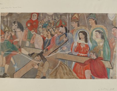 Station of the Cross No. 9: Jesus Falls the Third Time by Beulah Bradleigh