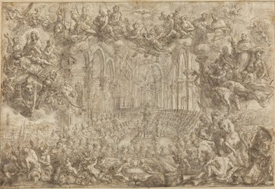 The Council of Trent with Saint Thomas Vanquishing the Heretics by Biagio Falcieri