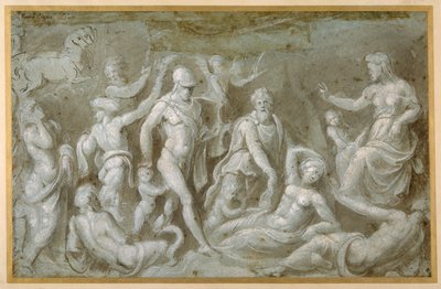 Mars and Rhea Silvia by Biagio Pupini