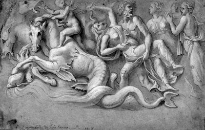 Neptune Abducting Caenis by Biagio Pupini