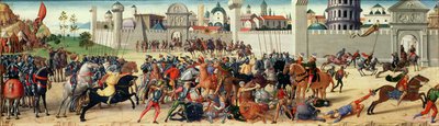 The Siege of Troy I: The Death of Hector, c.1490-95 by Biagio di Antonio