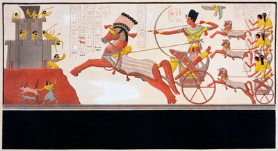 Rameses II at the Battle of Kadesh, 1275 BC by Bigant and Allais