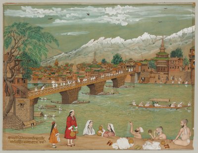 A view of Srinagar by Bishan Singh