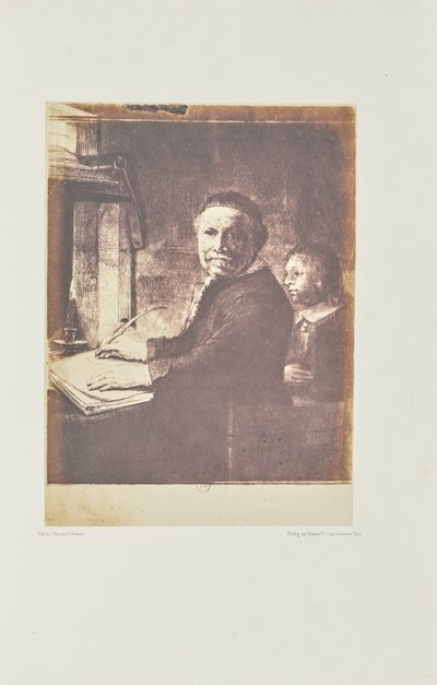 Lieven Willemsz. van Coppenol, Writing-Master: The Smaller Plate by Bisson Frères