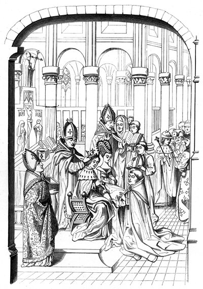 The coronation of King Charles V of France by Bisson and Cottard