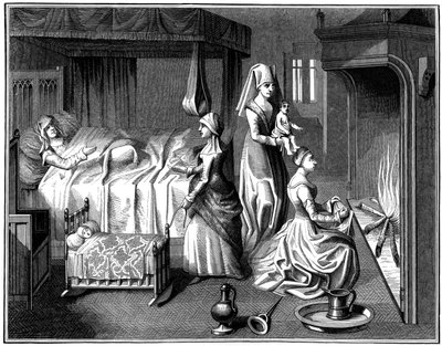 The New-Born Child, 15th Century 1849 by Bisson and Cottard
