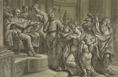 Eponina Asks Vespasian for Mercy for Sabinus by Blaise Nicolas Lesueur