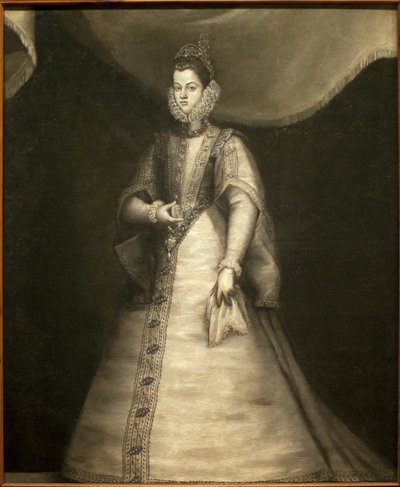 Portrait of Infante Isabelle Claire Eugenie of Austria (1566-1633) (Isabella of Spain) by Blas del Prado
