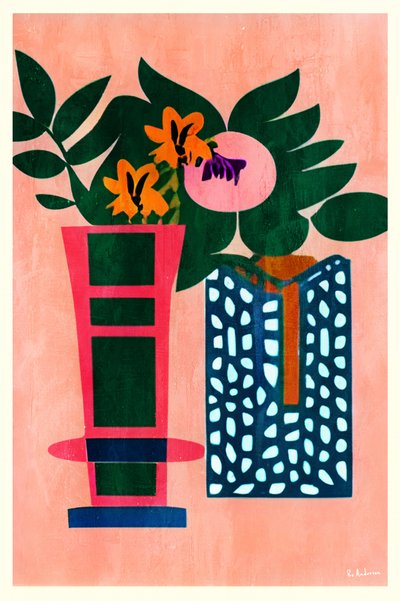 Vibrant Botanical Vases by Bo Anderson