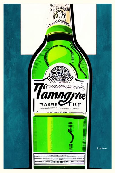 Vibrant Green Bottle by Bo Anderson