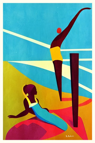 Vibrant Summer Swim by Bo Anderson
