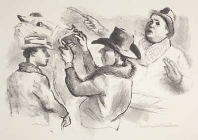 Horse Auction by Boardman Robinson