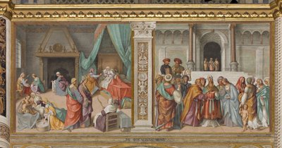 Birth of the Virgin and Marriage of the Virgin by Boccaccio Boccaccino