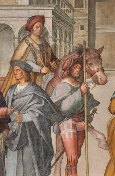 Central Nave, First North Span, Meeting of St. Joachim and Sant