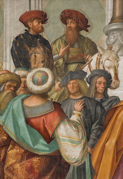 Central Nave, Second North Span, Marriage of the Virgin (detail) by Boccaccio Boccaccino