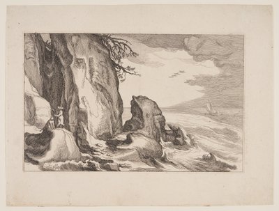 Plate 19, from Landscapes with Farmhouses by Boetius Adams Bolswert