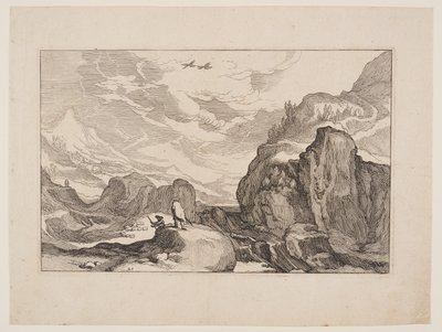 Plate 20, from Landscapes with Farmhouses by Boetius Adams Bolswert
