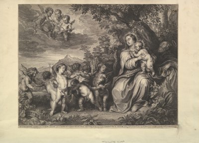 Rest on the Flight into Egypt by Boetius Adams Bolswert