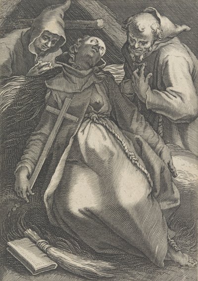Sancta Euphrolyna, from the series Female Hermits by Boetius Adams Bolswert