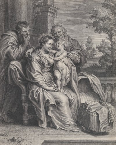 The Holy Family with Saint Anne, ca. 1625-35 by Boetius Adams Bolswert