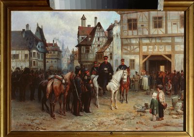 General Blucher with the Cossacks in Bautzen by Bogdan Willewalde