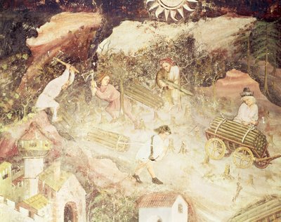 The Month of December (detail) by Bohemian School