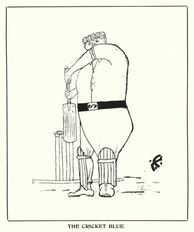 Oxford Quips: The Cricket Blue by Bohun Lynch