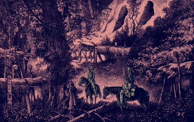Navajo Indian cemetery by Bohuslav Kroupa