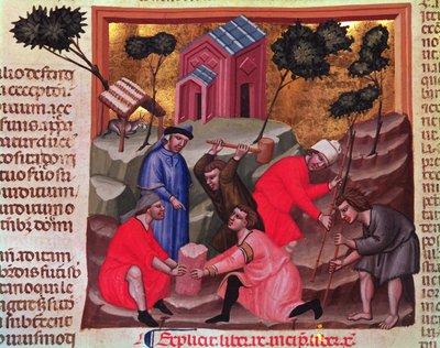 Marble cutters and stone breakers (from the manuscript 