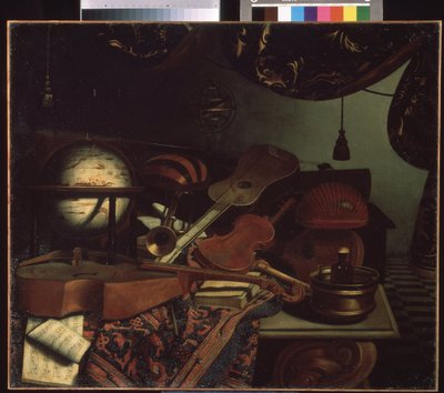 Still Life with Musical Instruments by Bonaventura Bettera