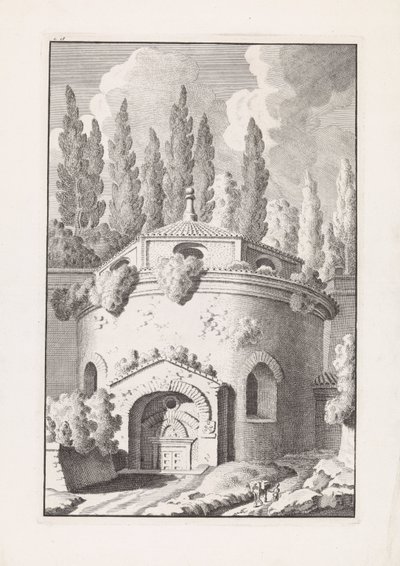 Ruins of a Roman Round Temple by Bonaventura van Overbeek