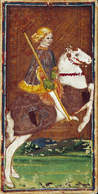 Map of the Tarot game of the Visconti family of Bonifacio Bembo, mid-15th century - Bergamo, Galleria dell