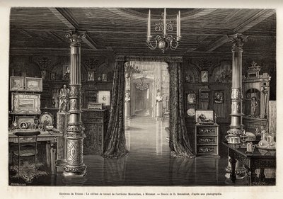 The Work Cabinet of Archduke Maximilian of Austria by Bonnafoux Bonnafoux