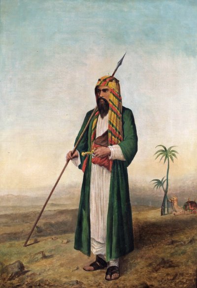 Sir Richard Burton in Arab Dress by Borgo Caratti