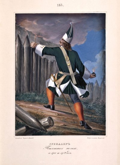 Grenadier of the Infantry Regiment by Boris Artemyevich Chorikov