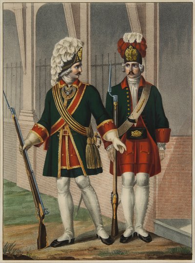 Grenadiers of the Preobrazhensky Regiment in 1732-1738, Early 1840s by Boris Artemyevich Chorikov
