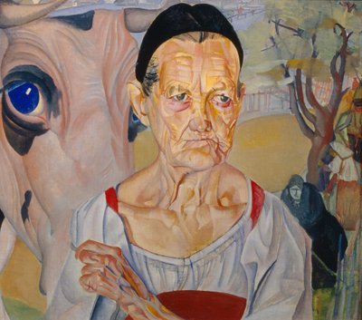 Dairywoman from the Cycle Les visages de Russie by Boris Dmitrievich Grigoriev