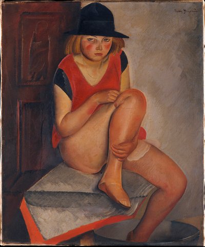 The Model by Boris Grigoriev, ca 1926 by Boris Dmitrievich Grigoriev