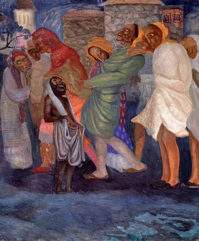 Opium Smokers in the East, 1910s by Boris Dmitrievich Grigoriev