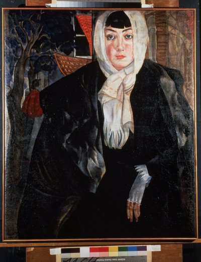 Female Portrait by Boris Dmitrievich Grigoriev