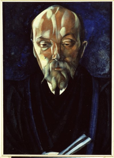 Portrait of the Artist N. Roerich by Boris Dmitrievich Grigoriev