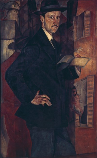 Portrait of the Artist Mstislav Dobuzhinsky by Boris Dmitrievich Grigoriev